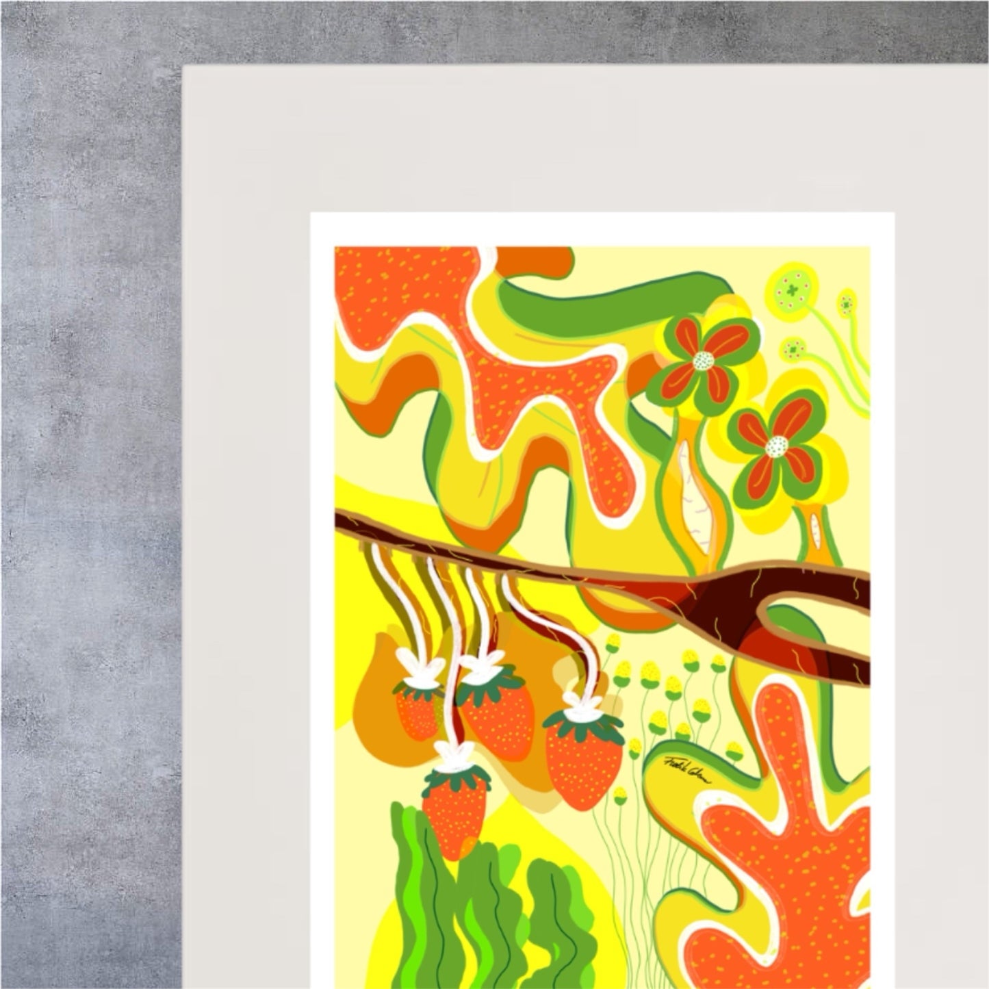 Jordgubbslandet 40x50cm