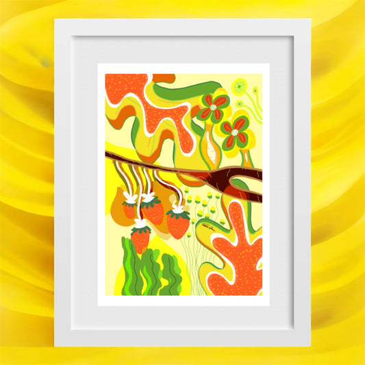 Jordgubbslandet 40x50cm