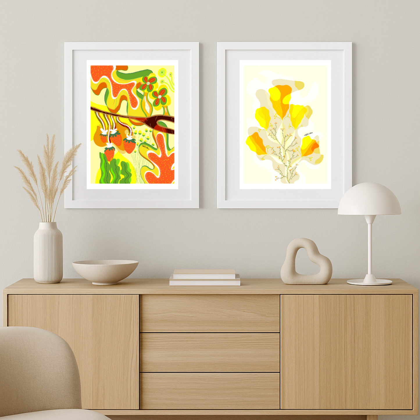 Jordgubbslandet 40x50cm