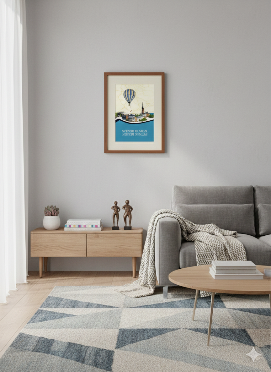 Sveriges hjärta 40x50cm