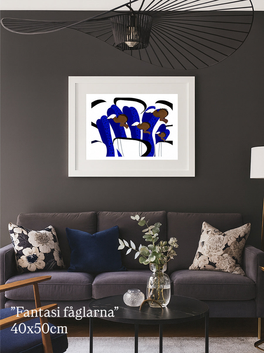 Fantasifågelns väg 40x50cm