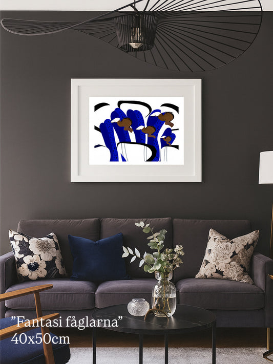 Fantasifågelns väg 40x50cm