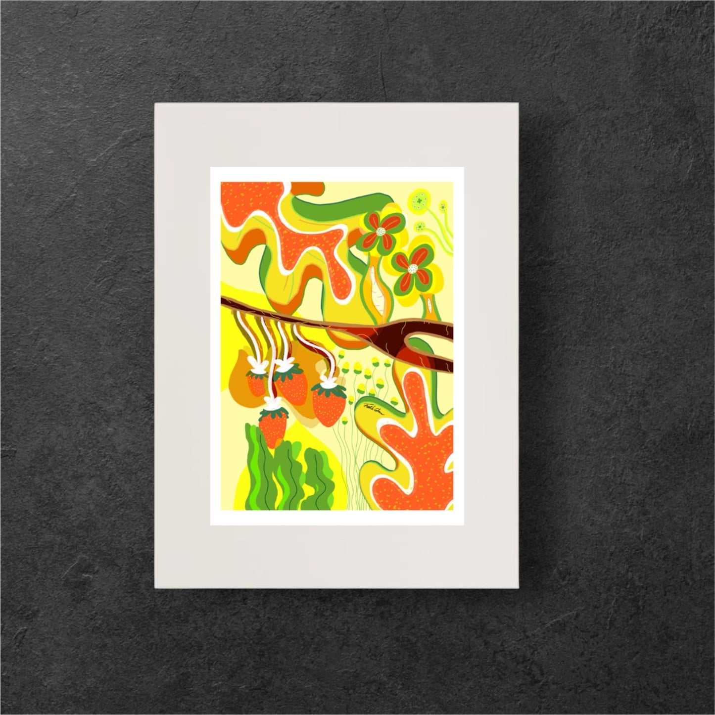 Jordgubbslandet 40x50cm