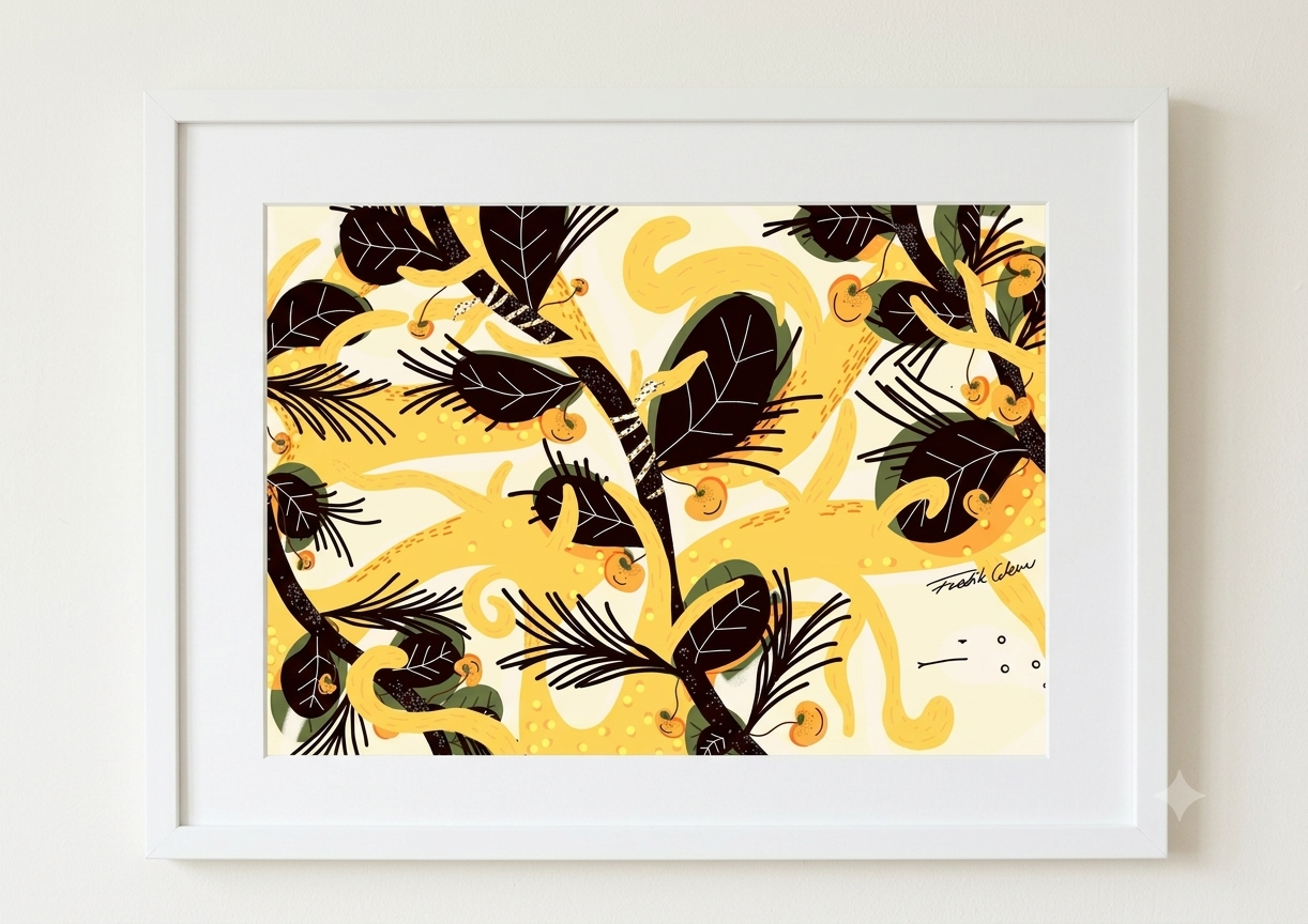 The snakes happy fruits 40x50cm