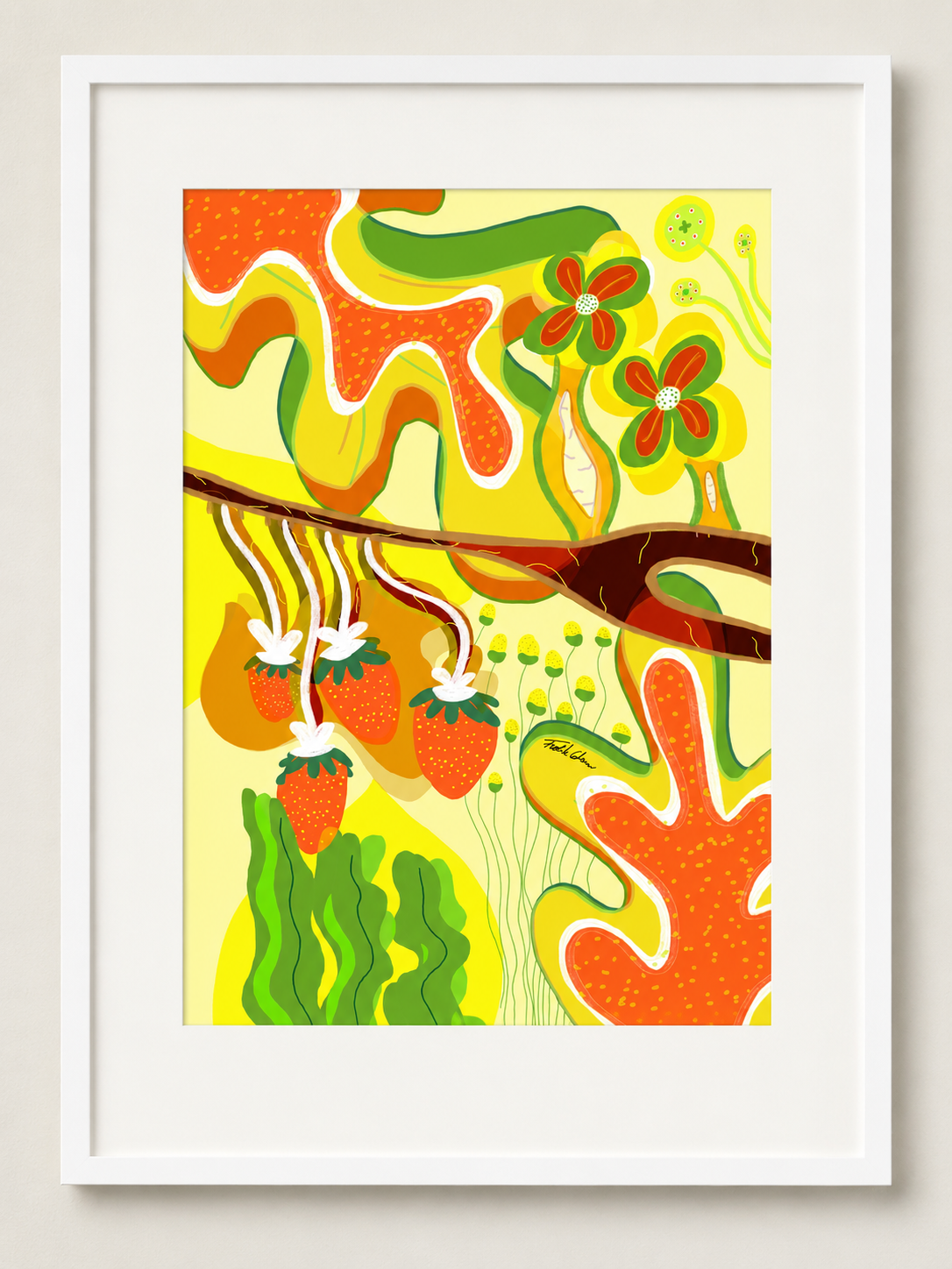 Strawberry land 40x50cm